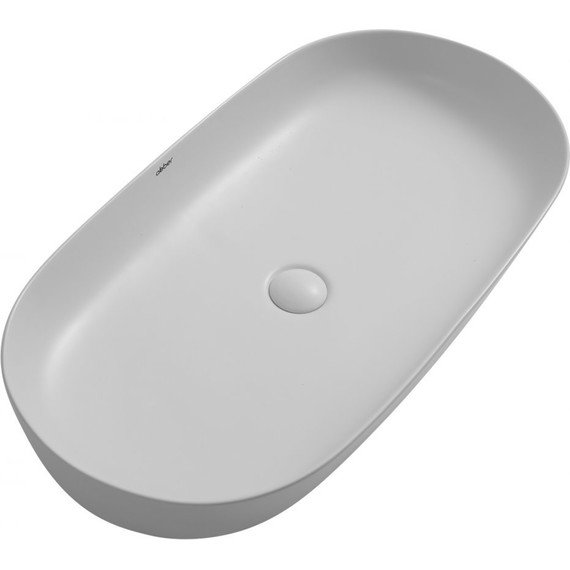 Раковина-чаша Abber Bequem 80 см AC2110MLG, светло-серый матовый фото 3