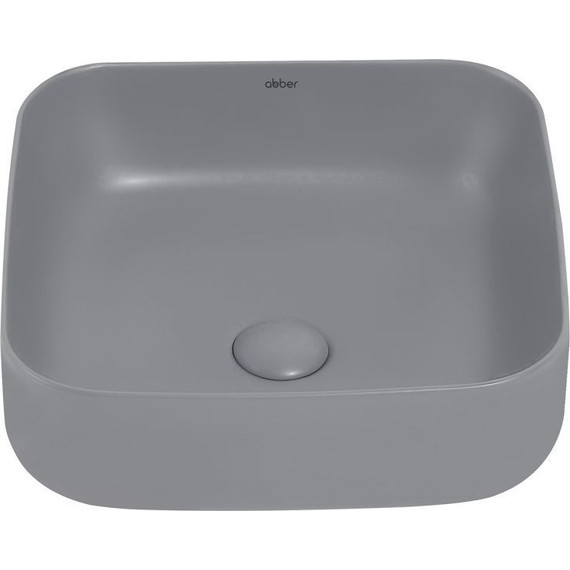 Раковина-чаша Abber Rechteck 38 см AC2211MG, серый матовый фото 4
