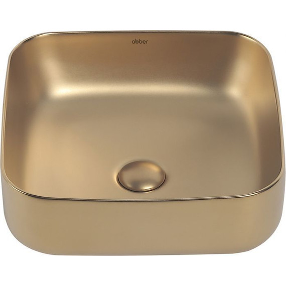 Раковина-чаша Abber Rechteck 38 см AC2211MMG, золото матовое фото 4