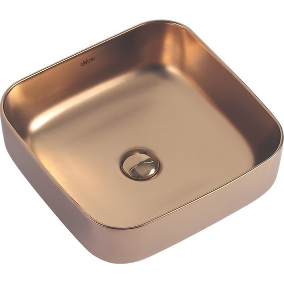 Раковина-чаша Abber Rechteck 38 см AC2211MRG, розовое золото матовое фото 3