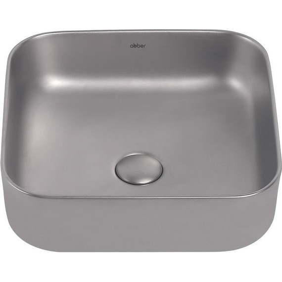 Раковина-чаша Abber Rechteck 38 см AC2211MS, серебро матовое фото 2