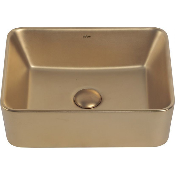 Раковина-чаша Abber Rechteck 48 см AC2213MMG, золото матовое фото 2