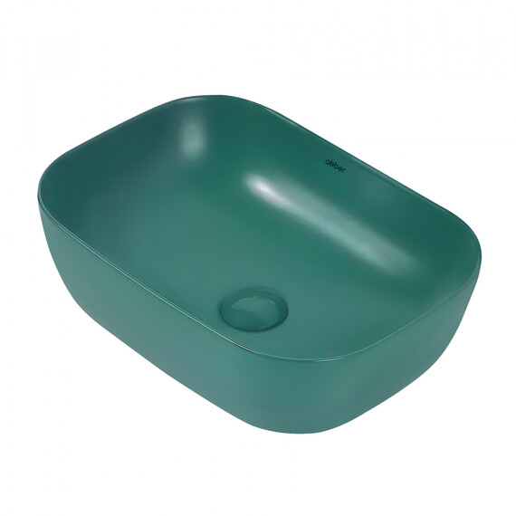 Раковина-чаша Abber Rechteck 46 см AC2200MBG, темно-зеленый матовый фото 