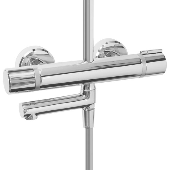 Душевая стойка с термостатом Jacob Delafon Atom E26238-CP фото 4