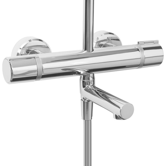 Душевая стойка с термостатом Jacob Delafon Atom E26238-CP фото 5