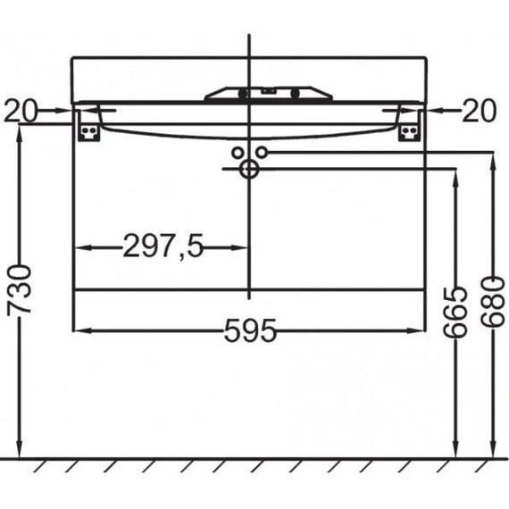 Тумба подвесная с раковиной Jacob Delafon Rythmik 60 см EB1301-E10, квебекский дуб фото 4