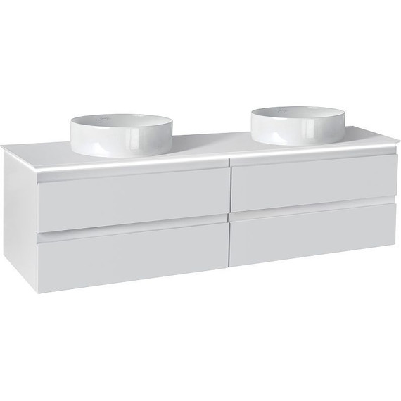 Тумба подвесная со столешницей Jacob Delafon Madeleine 124 см EB2085-J5, белый глянцевый фото 2