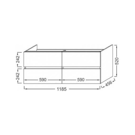 Тумба подвесная с раковиной Jacob Delafon Tolbiac 120 см EB2384-E75, дуб давос натуральный - 6 Тумба подвесная с раковиной Jacob Delafon Tolbiac 120 см EB2384-E75, дуб давос натуральный фото 6