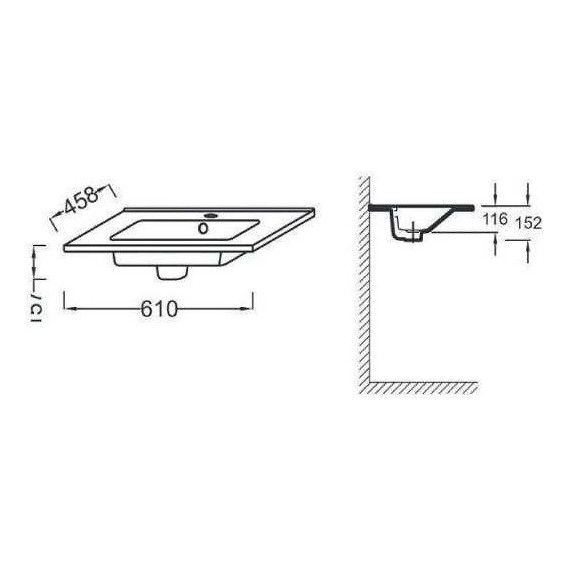 Тумба подвесная с раковиной Jacob Delafon Ola 60 см EB390RU-NR, темный дуб - 3 Тумба подвесная с раковиной Jacob Delafon Ola 60 см EB390RU-NR, темный дуб фото 3