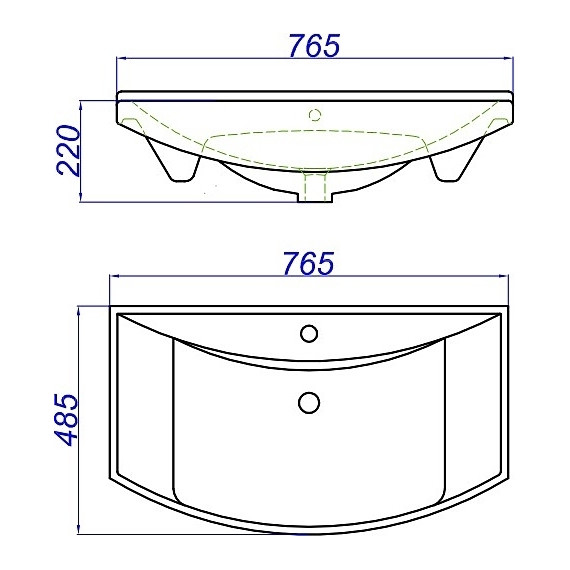 Тумба напольная с раковиной Opadiris Тибет 75 см, с худ. стеклом, слоновая кость (раковина Стиль 75, цвет белый) фото 7