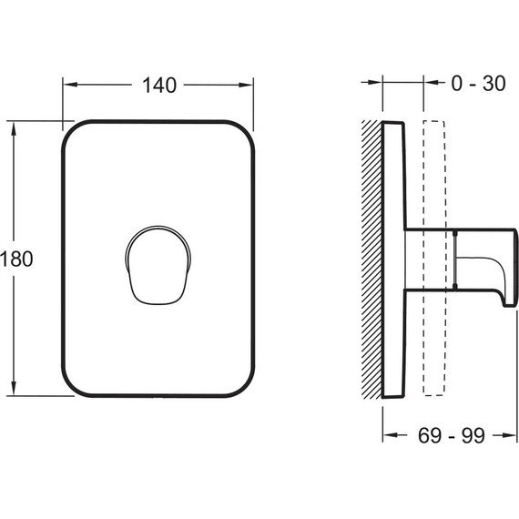 Переключатель потоков на три потребителя Jacob Delafon Modulo E75411-CP - 2 Переключатель потоков на три потребителя Jacob Delafon Modulo E75411-CP фото 2