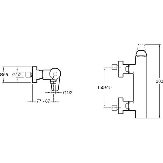 Смеситель для душа Jacob Delafon Avid E97368-CP фото 2
