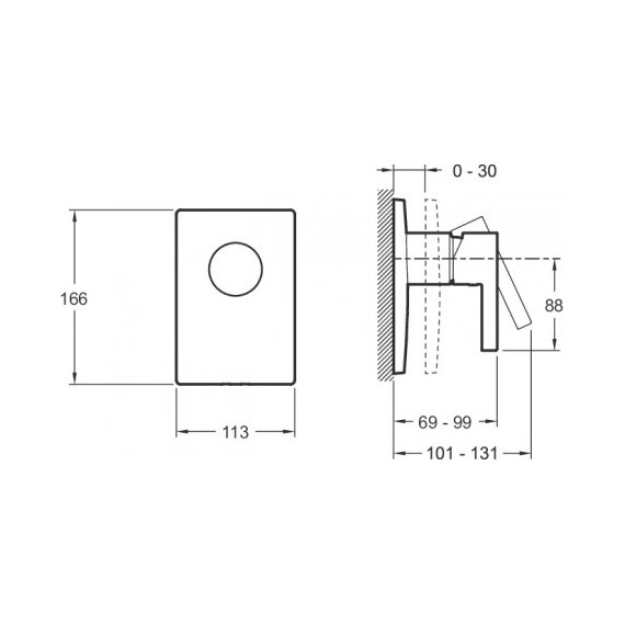 Смеситель для душа Jacob Delafon Singulier E98711-CP фото 2