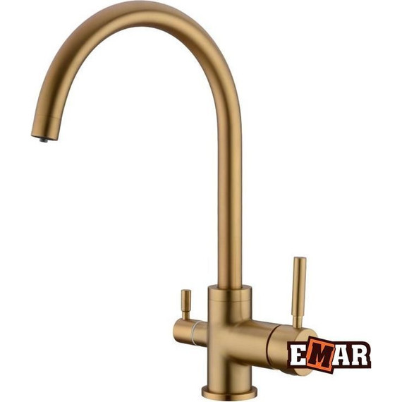 Смеситель для кухни Emar ECB-3007 PVD Golden фото 