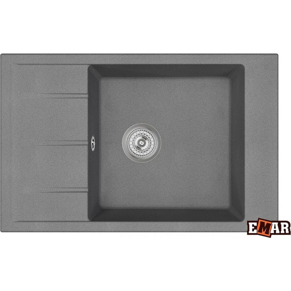 Кухонная мойка Emar EMQ-1780.Q, антрацит, Цвет производителя: антрацит фото 