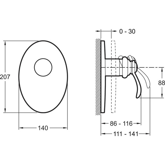 Смеситель для душа Jacob Delafon Fairfax E98710-CP фото 2