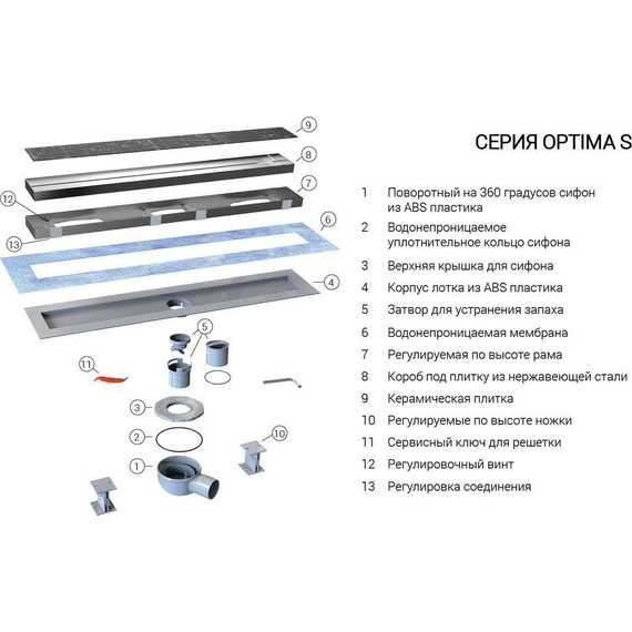 Трап Vincea Say Optima-S 80 см SAY.603.80.S.U, Цвет производителя: хром, Размер трапа: 800 - 3 Трап Vincea Say Optima-S 80 см SAY.603.80.S.U, Цвет производителя: хром, Размер трапа: 800 фото 3