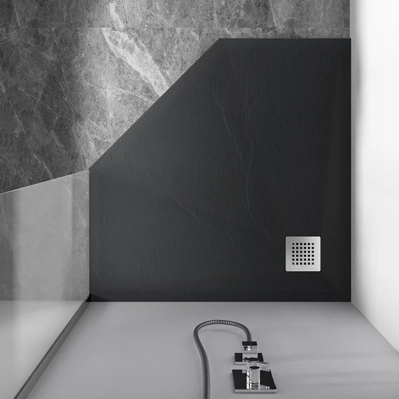 Поддон каменный Vincea 100х100 см VST-4SP1010A, антрацит - 2 Поддон каменный Vincea 100х100 см VST-4SP1010A, антрацит фото 2