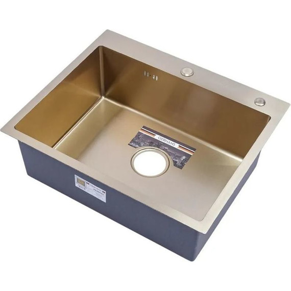 Кухонная мойка Gerhans K36050G 1 мм, золото, Цвет производителя: золото фото 2