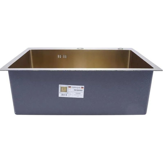 Кухонная мойка Gerhans K36050G 1 мм, золото, Цвет производителя: золото фото 3