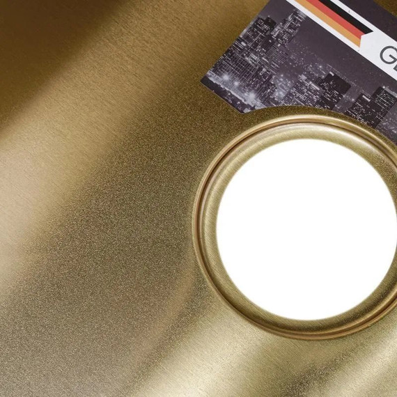 Кухонная мойка Gerhans K36050G 1 мм, золото, Цвет производителя: золото фото 6