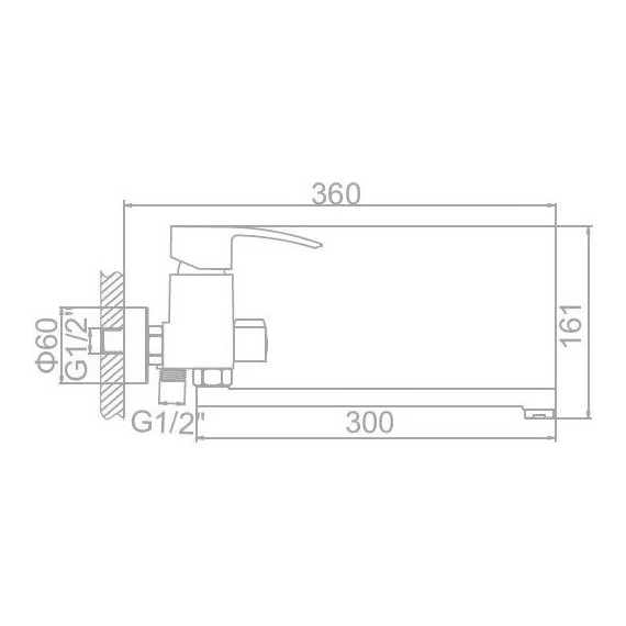 Смеситель для ванны Ledeme L2243 фото 3