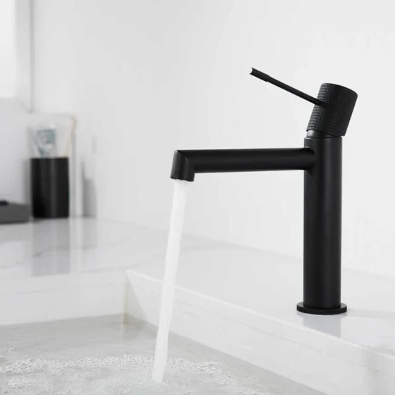 Смеситель для раковины Vincea Desire VBF-1D1MB, черный матовый фото 2