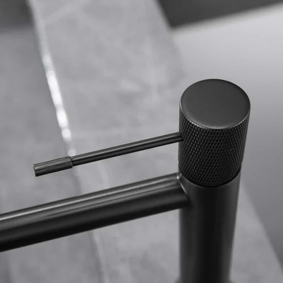 Смеситель для раковины Vincea Desire VBF-1D1MB, черный матовый фото 7