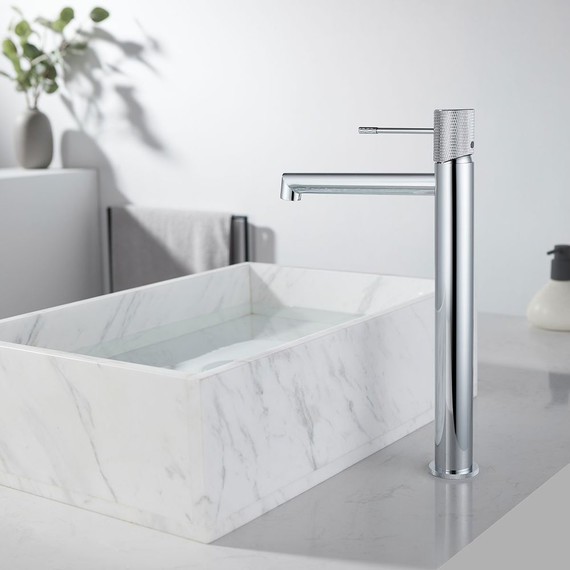 Смеситель для раковины высокий Vincea Desire VBF-1D2CH - 4 Смеситель для раковины высокий Vincea Desire VBF-1D2CH фото 4