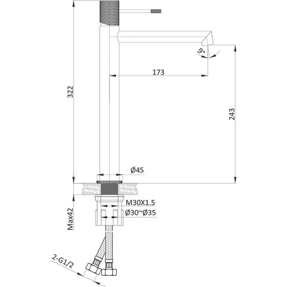 Смеситель для раковины высокий Vincea Desire VBF-1D2CH - 9 Смеситель для раковины высокий Vincea Desire VBF-1D2CH фото 9