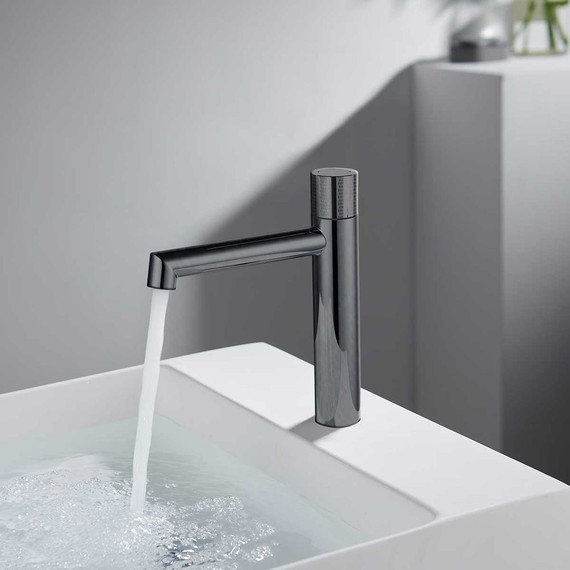 Смеситель для раковины Vincea Desire VBF-1D3GM, вороненая сталь - 2 Смеситель для раковины Vincea Desire VBF-1D3GM, вороненая сталь фото 2