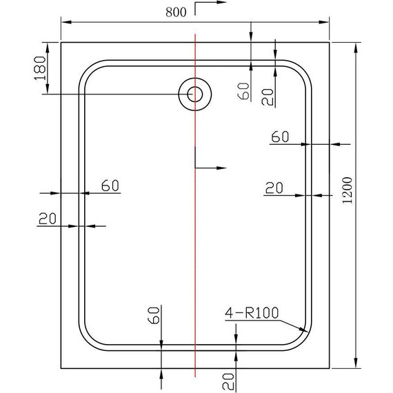 Поддон акриловый Vincea 120х80 см VST-2AR-8012 - 3 Поддон акриловый Vincea 120х80 см VST-2AR-8012 фото 3