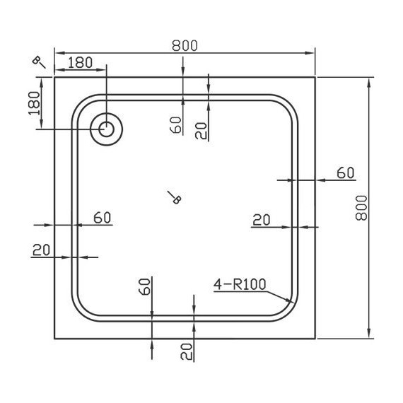 Поддон акриловый Vincea 80х80 см VST-2AS-8080 - 3 Поддон акриловый Vincea 80х80 см VST-2AS-8080 фото 3
