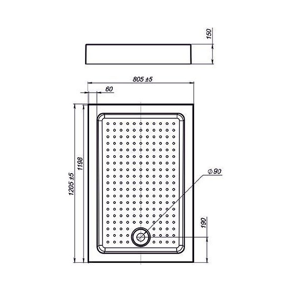 Поддон акриловый Vincea 120х80 см VST-3AR-8012 - 2 Поддон акриловый Vincea 120х80 см VST-3AR-8012 фото 2