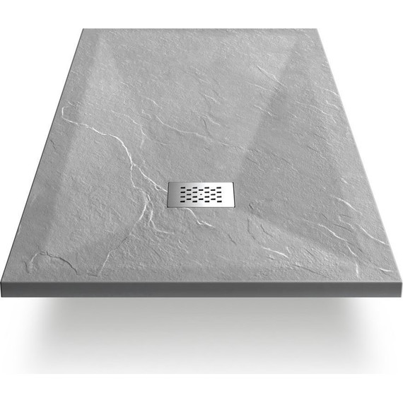 Поддон каменный Vincea 120х80 см VST-4SR8012G, серый фото 3