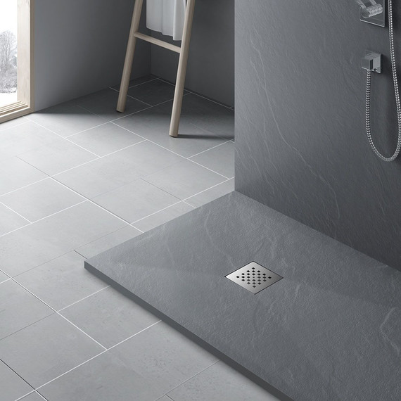 Поддон каменный Vincea 110х90 см VST-4SR9011G, серый - 2 Поддон каменный Vincea 110х90 см VST-4SR9011G, серый фото 2