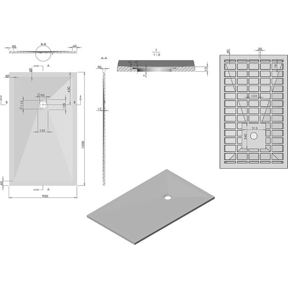 Поддон каменный Vincea 150х90 см VST-4SR9015W, белый матовый - 5 Поддон каменный Vincea 150х90 см VST-4SR9015W, белый матовый фото 5