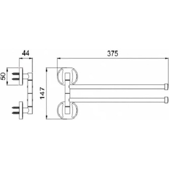Держатель для полотенца Potato P2912 фото 5