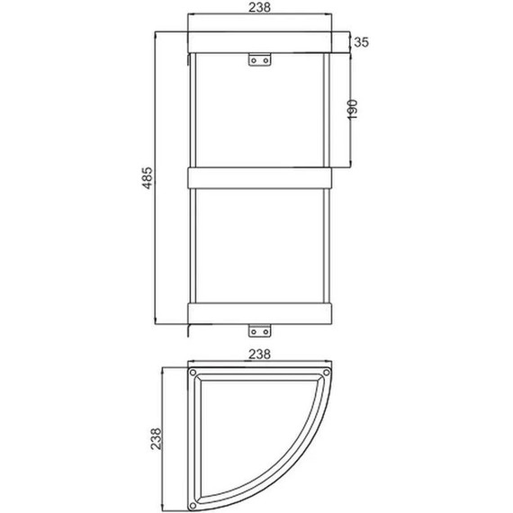 Полка угловая Potato 24 см P331-3 фото 2