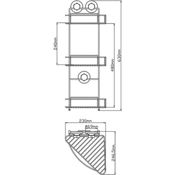 Полка угловая Potato 23 см P7931-3 фото 3