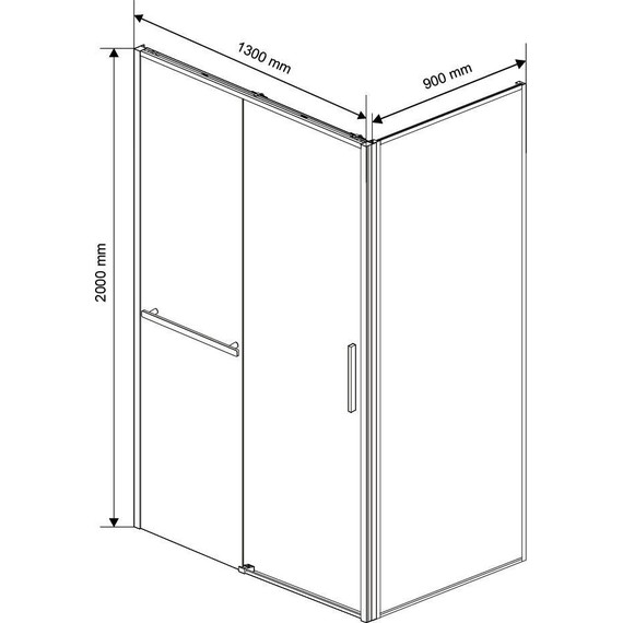 Душевое ограждение Vincea Slim Soft 130х90 см VSR-1SS9013CL, хром/прозрачное фото 10