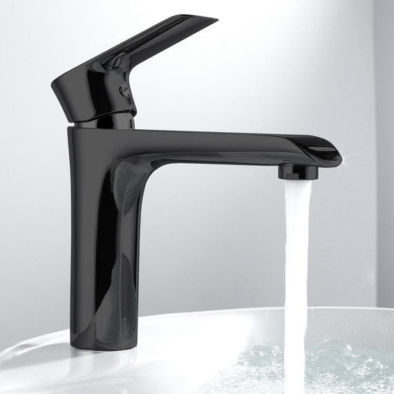 Смеситель для раковины Vincea Esse VBF-1E1MB, черный матовый - 3 Смеситель для раковины Vincea Esse VBF-1E1MB, черный матовый фото 3