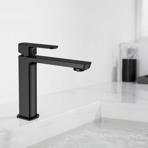 Смеситель для раковины Vincea Next VBF-1N1MB, черный матовый - 2 Смеситель для раковины Vincea Next VBF-1N1MB, черный матовый фото 2