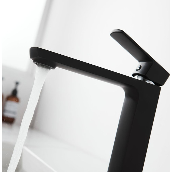 Смеситель для раковины Vincea Next VBF-1N1MB, черный матовый - 6 Смеситель для раковины Vincea Next VBF-1N1MB, черный матовый фото 6