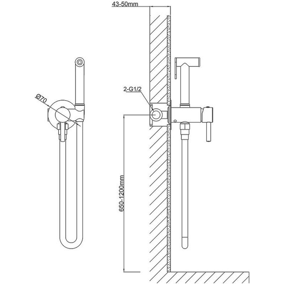 Набор для гигиенического душа Vincea VHFW-101CH - 3 Набор для гигиенического душа Vincea VHFW-101CH фото 3