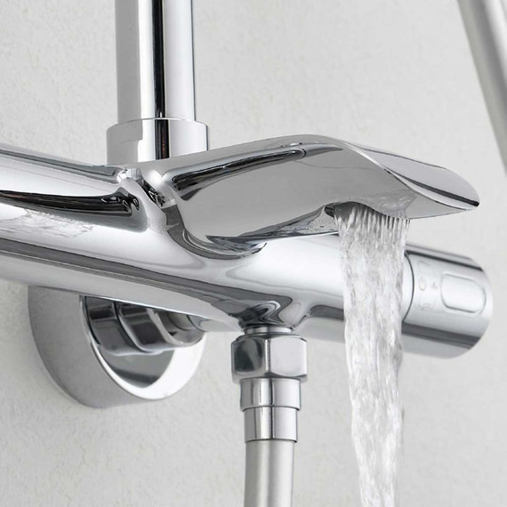 Душевая стойка с термостатом Vincea Esse VSFS-1E1TCH - 4 Душевая стойка с термостатом Vincea Esse VSFS-1E1TCH фото 4