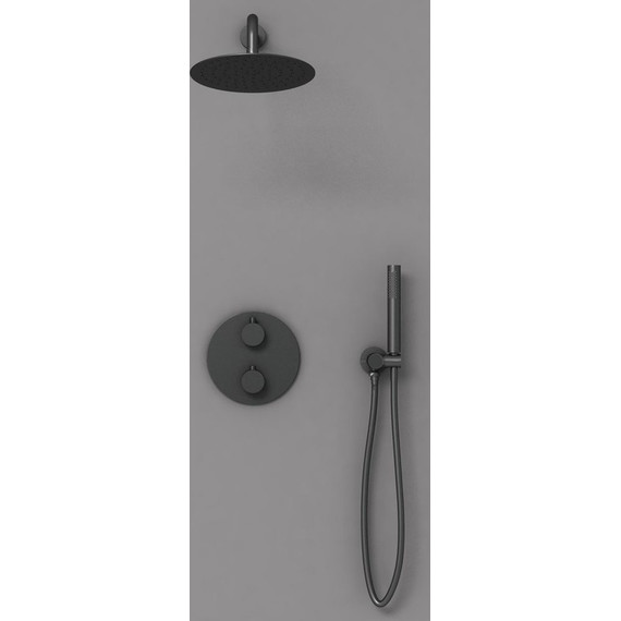 Душевая система для душа с термостатом Vincea VSFW-101TMB, черный матовый - 4 Душевая система для душа с термостатом Vincea VSFW-101TMB, черный матовый фото 4