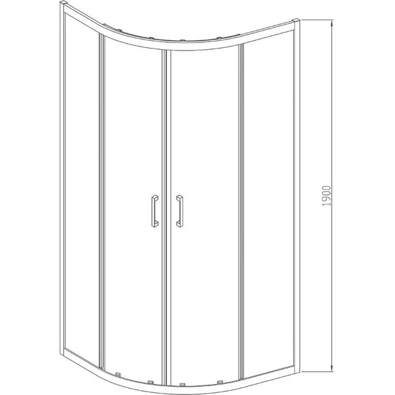 Душевое ограждение Vincea Alpha 80x80 см VSQ-3AL800CL, хром/прозрачное фото 8
