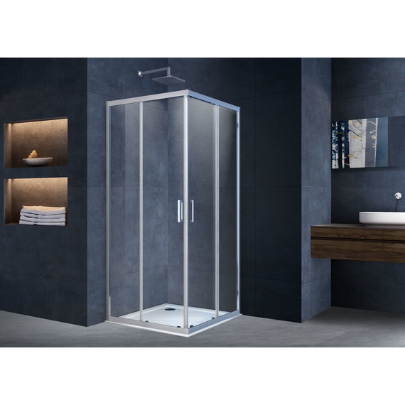 Душевое ограждение Vincea Alpha 90x90 см VSS-3AL900CL, хром/прозрачное - 2 Душевое ограждение Vincea Alpha 90x90 см VSS-3AL900CL, хром/прозрачное фото 2