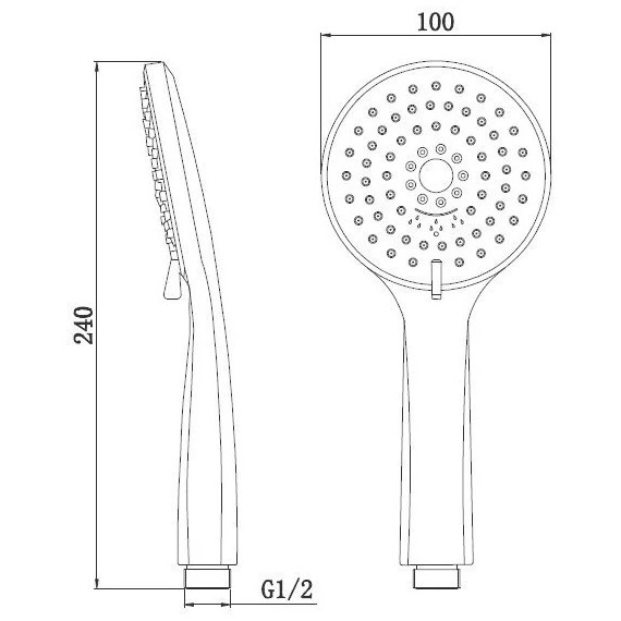 Душевая система для душа BelBagno Nova, сатин фото 9